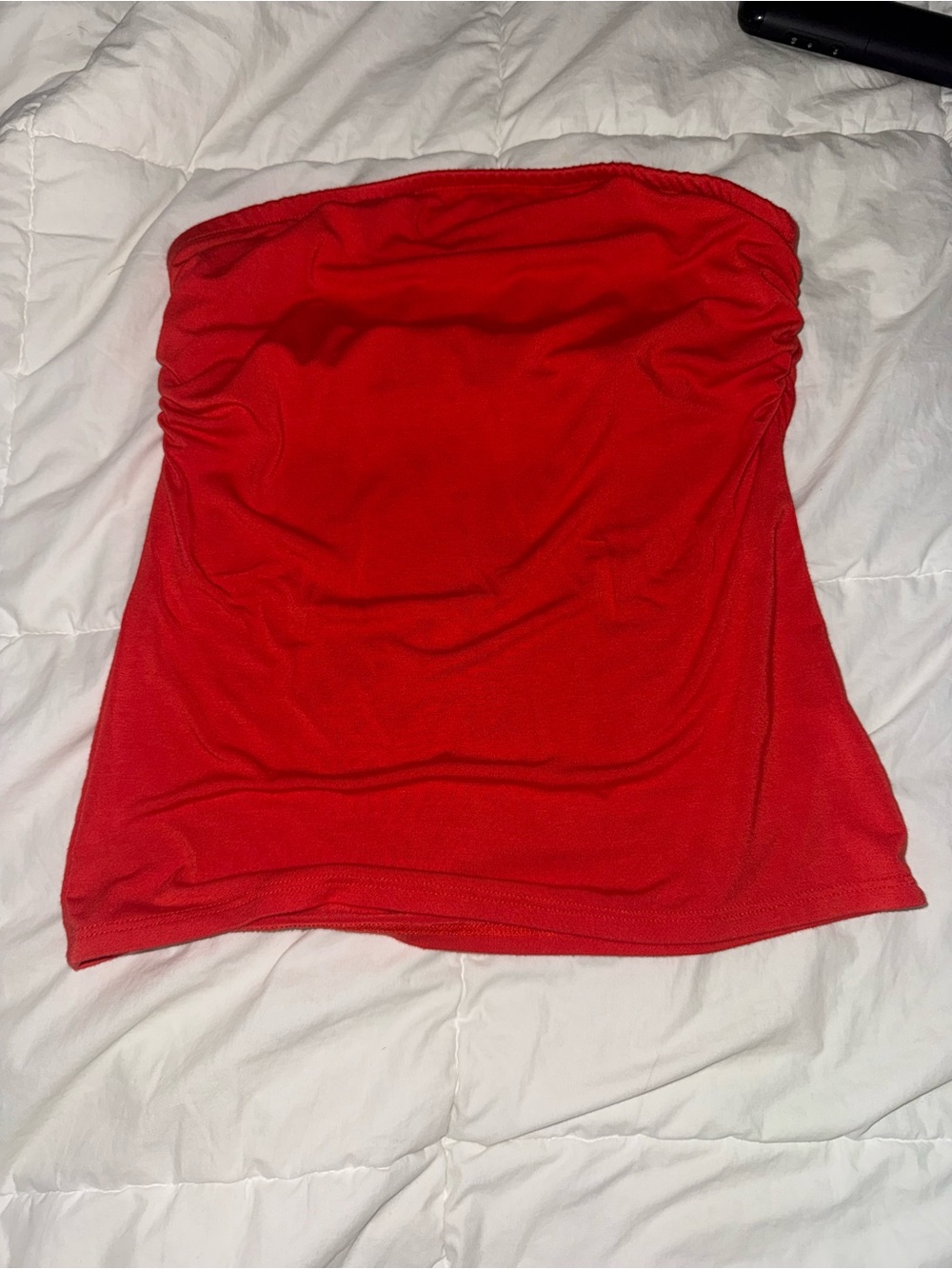 Strapless Red Tube Top